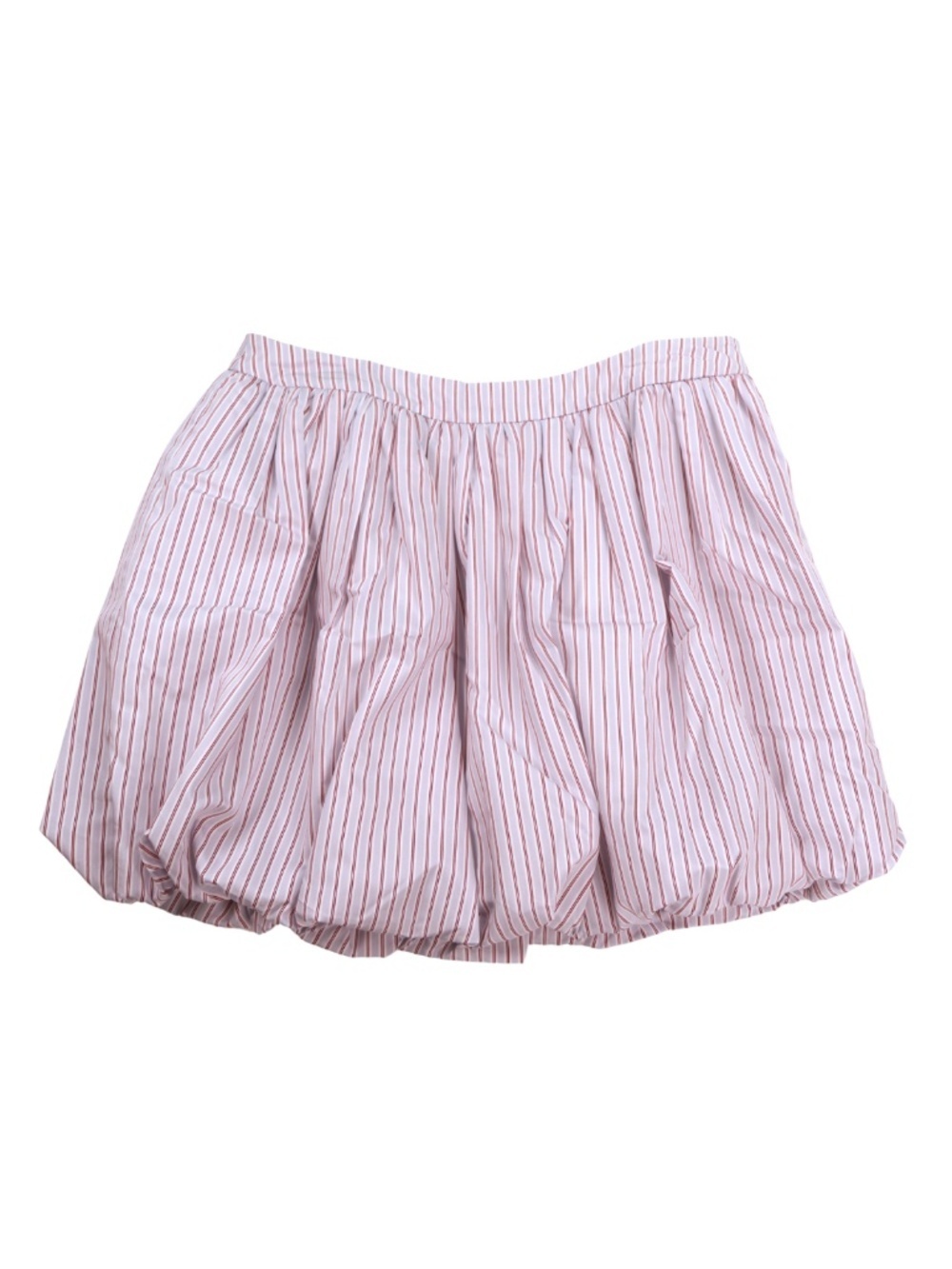 WAYF Bubble Hem Mini Skirt Medium NWT Blue Stripe Summer Skirt